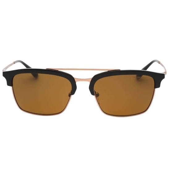 Emporio Armani Shiny Brown Frame Dark Brown Lensed Sunglasses - Image 2