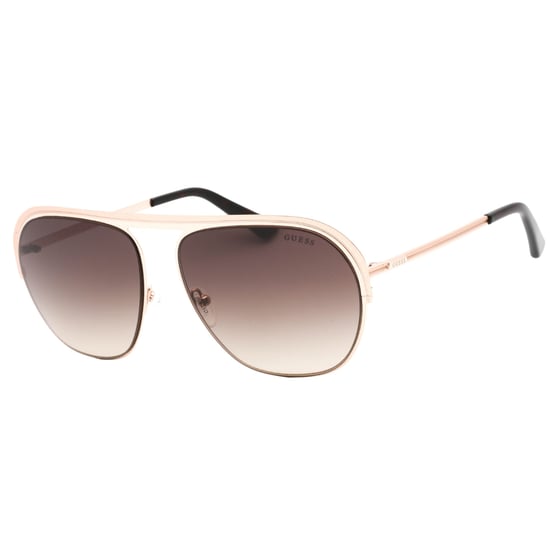 Guess Gold Framed Gradient Brown Lensed Sunglasses - Image 1