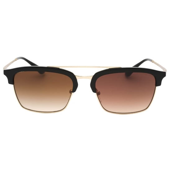 Emporio Armani Matte Pale Gold Frame Brown Gradient Lensed Sunglasses - Image 2
