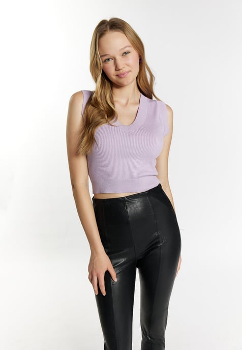 Mymo gebreide trui Dames violet - Image 3