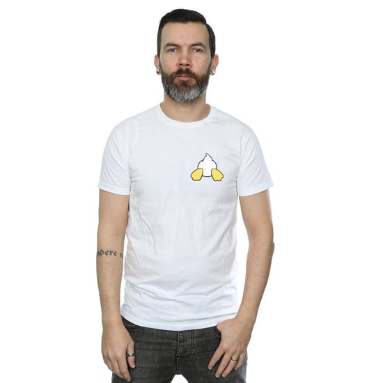 Disney Mens Donald Duck Backside Breast Print T-Shirt (White) - Image 2
