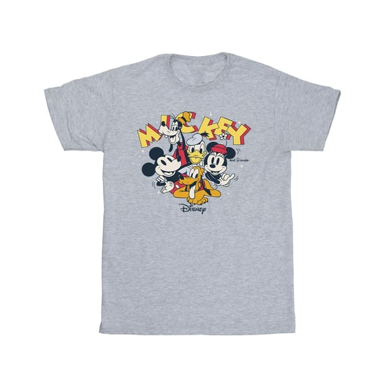 Disney Heren Mickey Mouse Groep T-Shirt (Sportgrijs) - Image 1