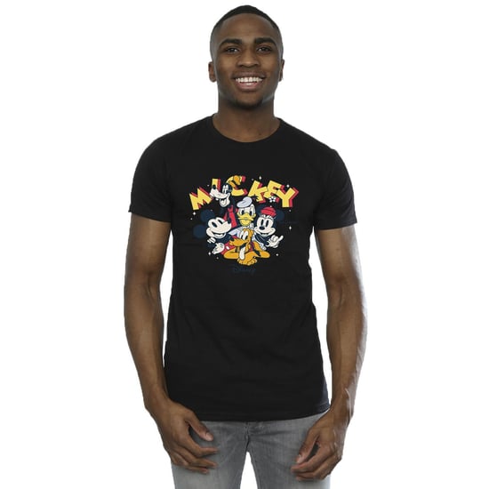 Disney Heren Mickey Mouse Groep T-Shirt (Zwart) - Image 2