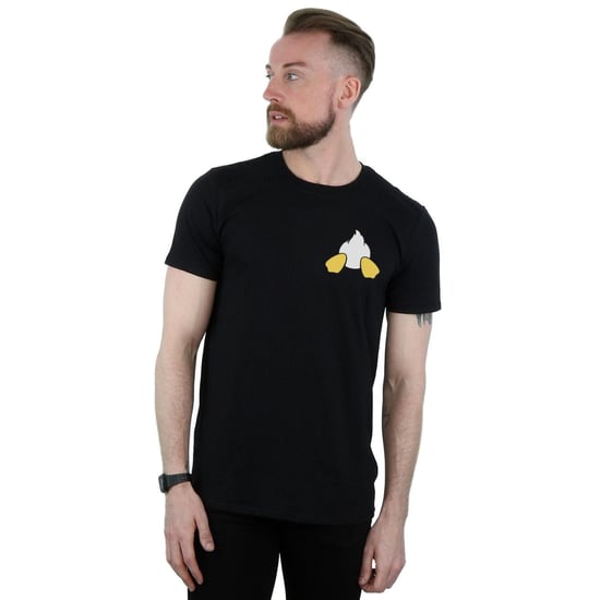 Disney Mens Donald Duck Backside Breast Print T-Shirt (Black) - Image 2