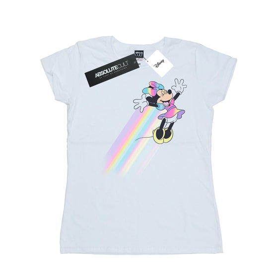 Disney Dames/Dames Minnie Mouse Whoosh Katoenen T-Shirt (Wit) - Image 1