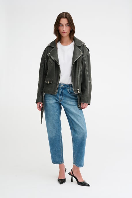 Leather jacket Casual fit - Image 5