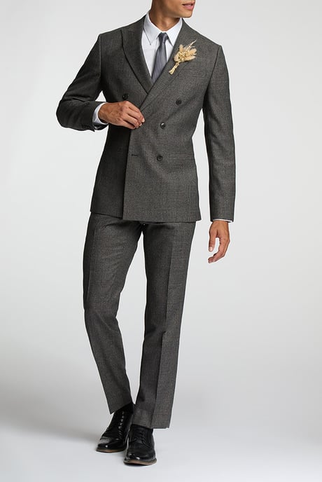 Alexandre Of England Tailored Fit Flannel Check Jacket - Image 3