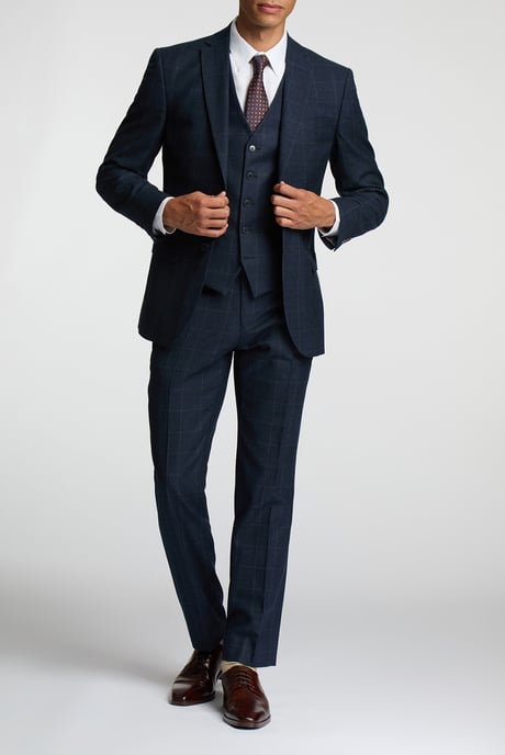 Alexandre Of England Tailored Fit Overcheck Jacket - Image 2