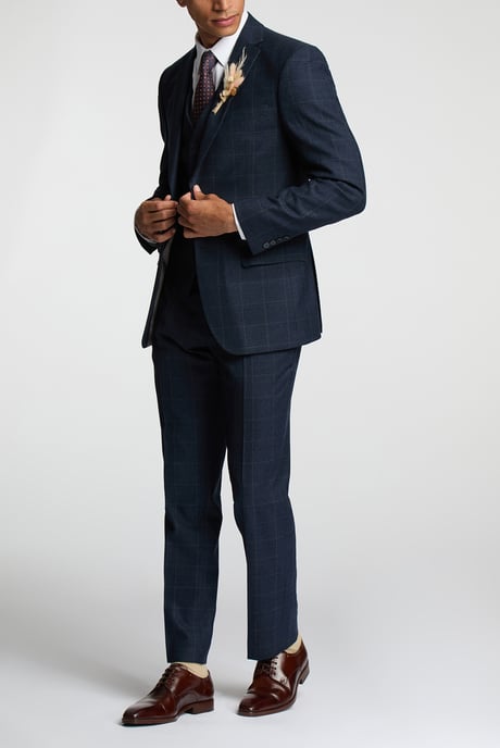 Alexandre Of England Tailored Fit Overcheck Jacket - Image 3