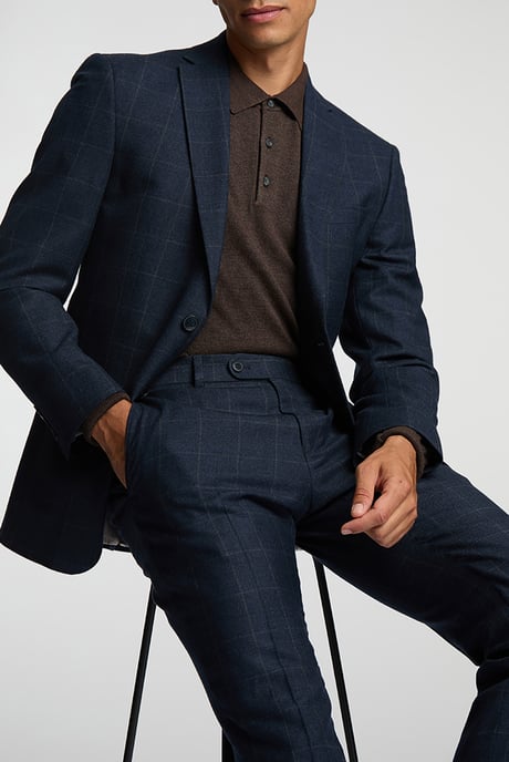 Alexandre Of England Tailored Fit Overcheck Jacket - Image 5