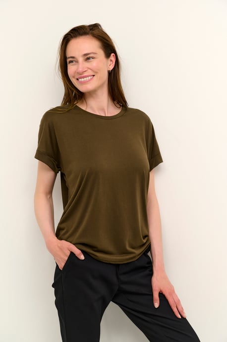 T-shirt Loose fit dark brown - Image 3