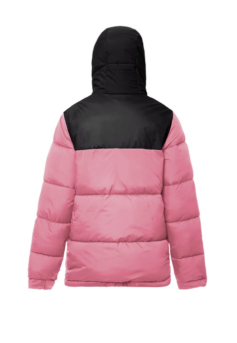 Mymo Padded quilted jacket women pink black - Image 2