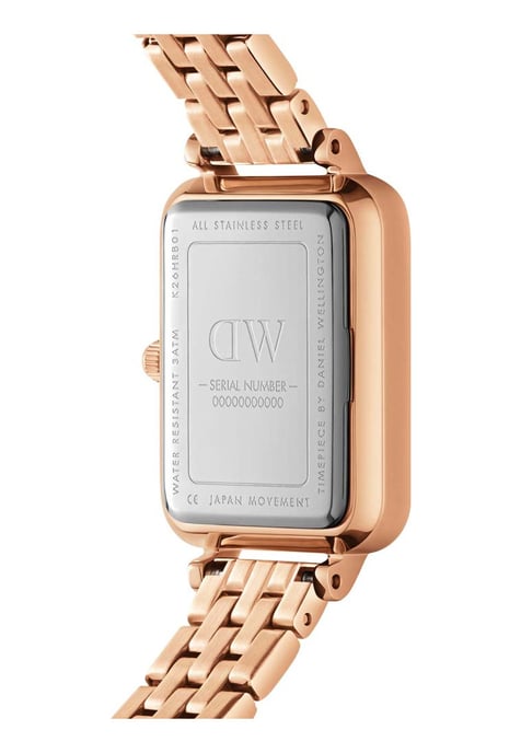 Daniel Wellington DW00100620 Ladies Quadro Link Rose Gold 20mm Watch - Image 3