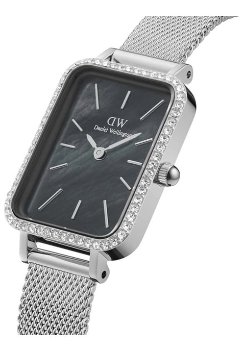 Daniel Wellington DW00100667 Ladies Quadro Black Lumine Silver 20mm Watch - Image 2