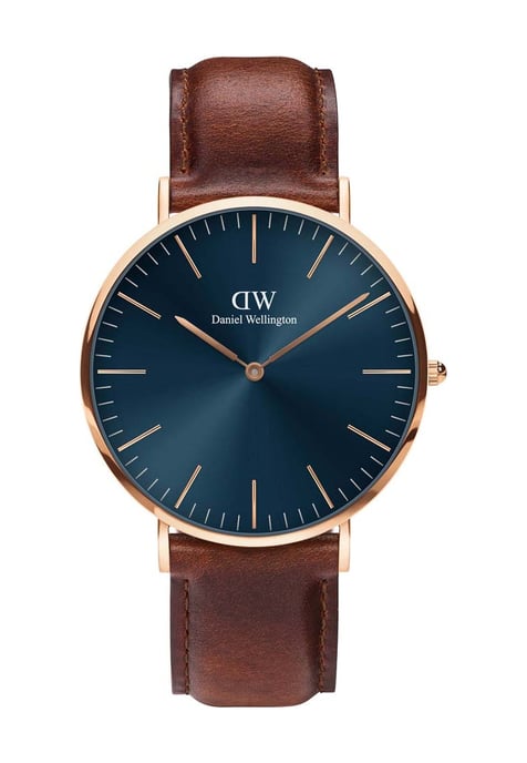 Daniel Wellington DW00100626 Mens Classic St Mawes Rose Gold 40mm Watch - Image 1