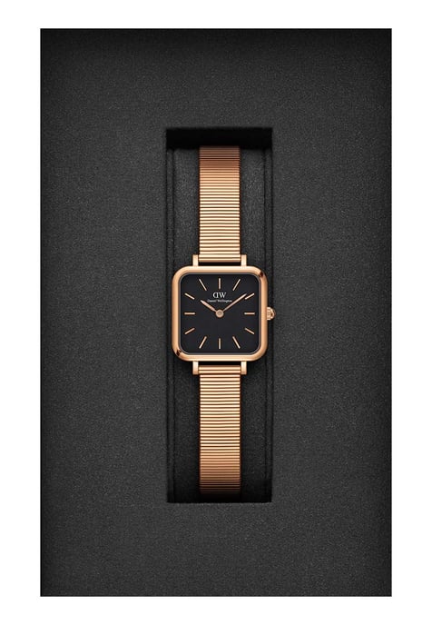 Daniel Wellington DW00100518 Ladies Quadro Studio Rose Gold 22mm Watch - Image 2