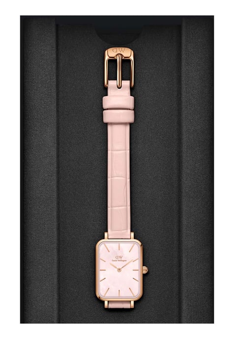 Daniel Wellington DW00100508 Ladies Quadro Rouge Rose Gold 20mm Watch - Image 2
