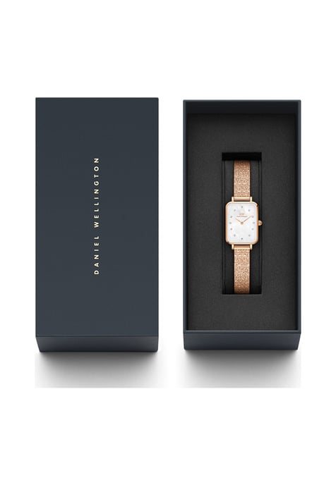 Daniel Wellington DW00100578 Ladies Quadro Lumine Rose Gold 20mm Watch - Image 3