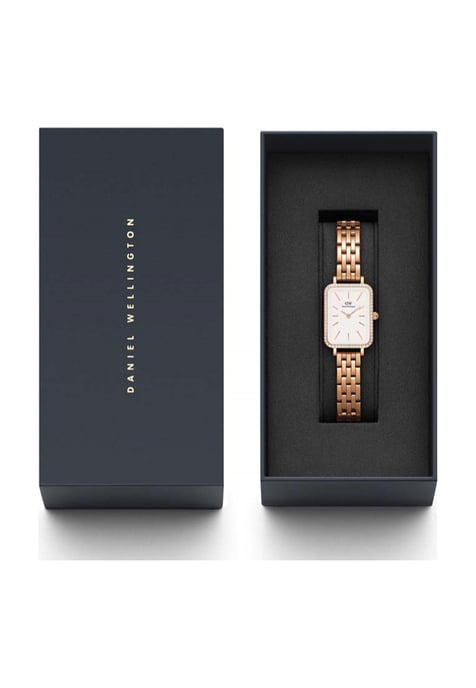Daniel Wellington DW00100672 Ladies Quadro Lumine Rose Gold 20mm Watch - Image 3