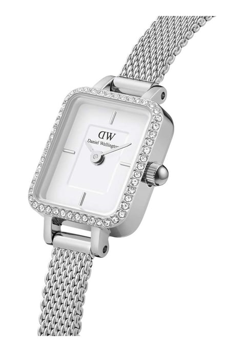 Daniel Wellington DW00100732 Ladies Quadro Mini Lumine Silver 15mm Watch - Image 2