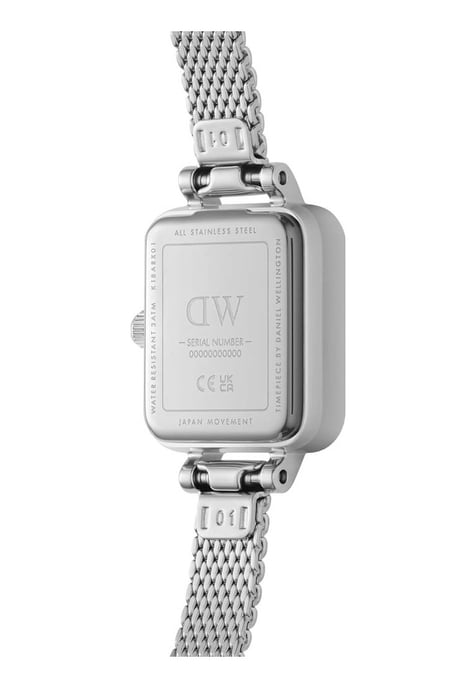 Daniel Wellington DW00100732 Ladies Quadro Mini Lumine Silver 15mm Watch - Image 3