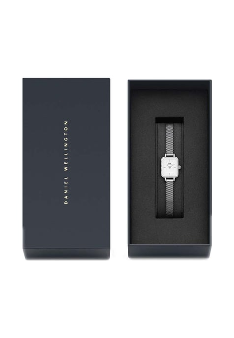 Daniel Wellington DW00100732 Ladies Quadro Mini Lumine Silver 15mm Watch - Image 4