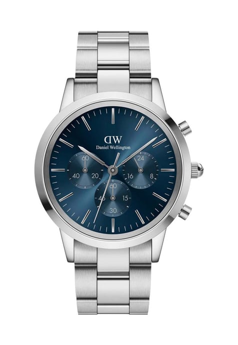 Daniel Wellington DW00100644 Mens Iconic Chronograph Silver 42mm Watch - Image 1
