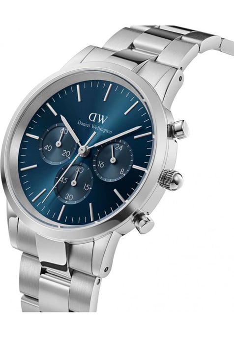 Daniel Wellington DW00100644 Mens Iconic Chronograph Silver 42mm Watch - Image 2