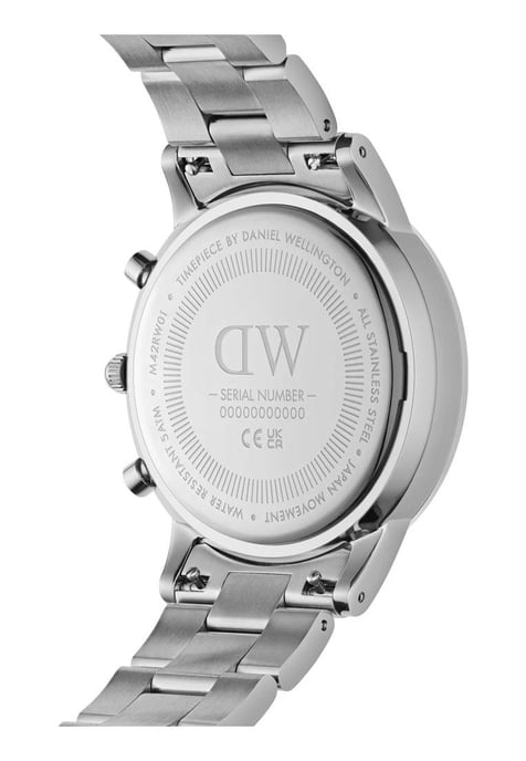 Daniel Wellington DW00100644 Mens Iconic Chronograph Silver 42mm Watch - Image 3