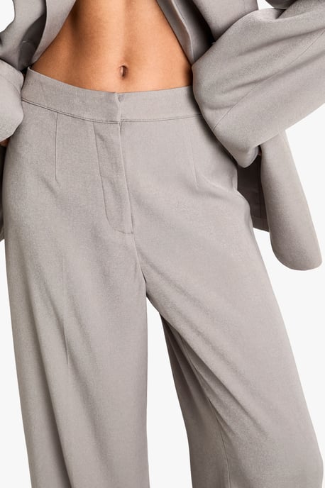 Woven Tailored Slim Straight Leg Trousers - Image 4