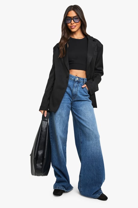 Woven Tailored Cinched Blazer - Image 3