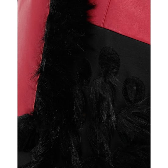 Maison Margiela leren capejas met imitatiebont - Image 5