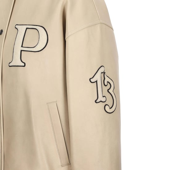 Prada gewatteerde leren varsityjack - Image 3