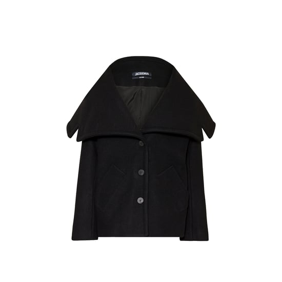 Jacquemus Le Caban Caruso Gedrapeerde kraagjas - Image 1