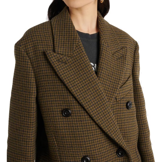 Acne Studios geruite jas van wolmix met dubbele rij knopen - Image 4