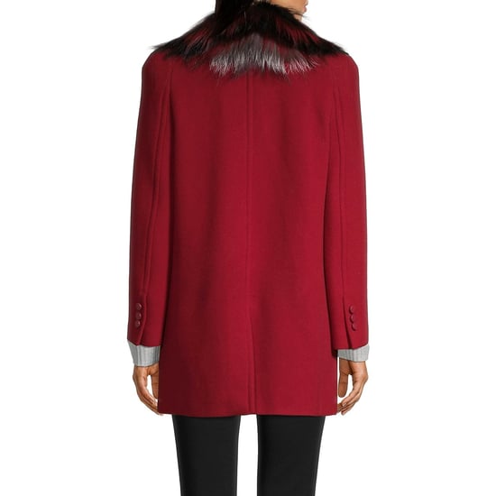 Fendi bontkraag wollen jas - Image 3