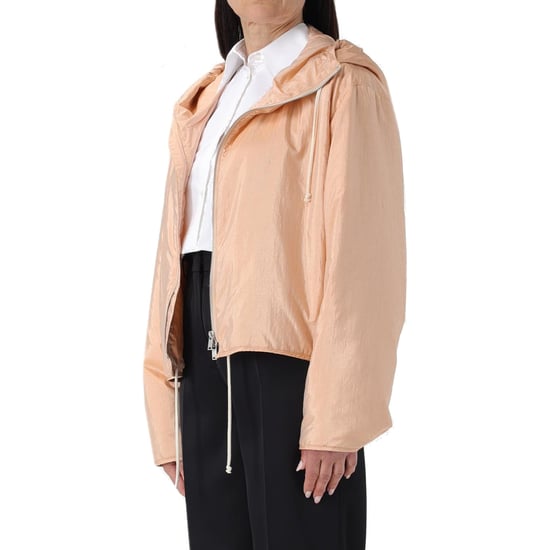 Jil Sander Blend Zijden Jas met Rits en Capuchon - Image 2
