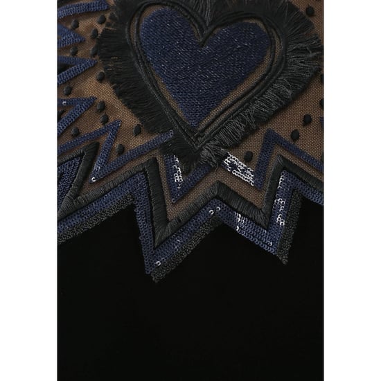 Fendi fluwelen midi-jurk met bontrand - Image 4