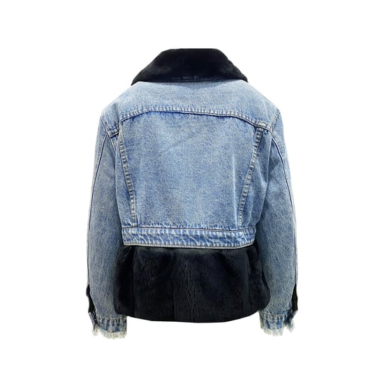 Forte Dei Marmi Couture Denimjacka med pälsfoder - Image 2