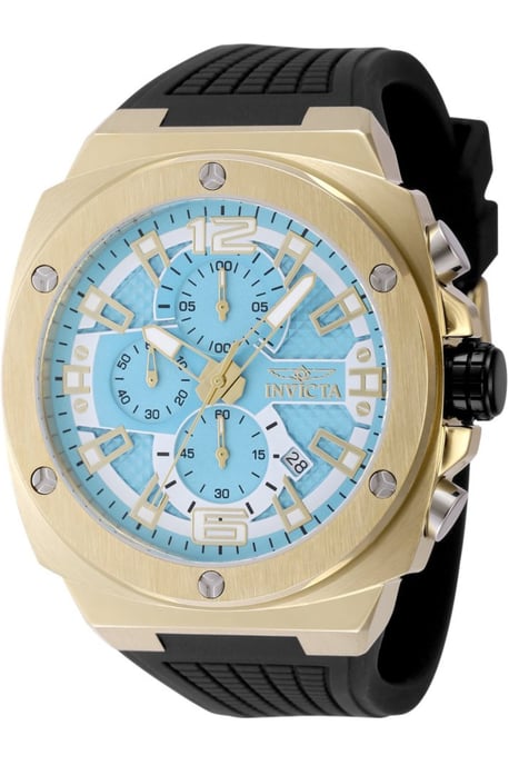 Invicta Racing 48882 Heren Horloge - Quartz Uurwerk - Roestvrij Staal met blauwe Wijzerplaat - 47mm - Image 1
