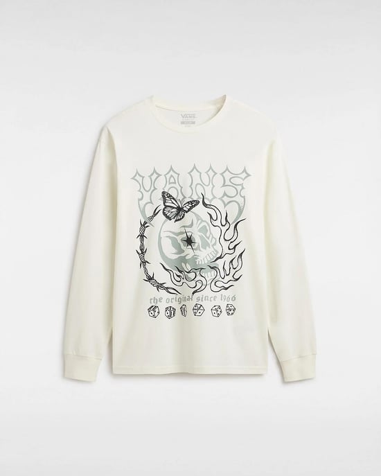 Vans Lucky Streak Men’s Long Sleeve T-Shirt in Marshmallow - Image 1