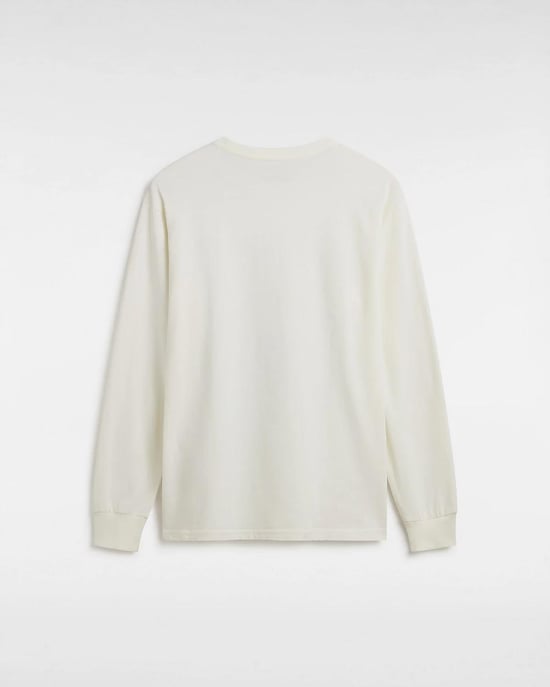Vans Lucky Streak Men’s Long Sleeve T-Shirt in Marshmallow - Image 2