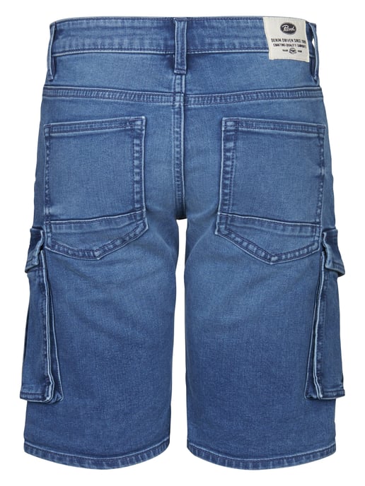 Petrol Industries - Jongens Torino Cargo Short Denim Aventura - Blauw - Image 3