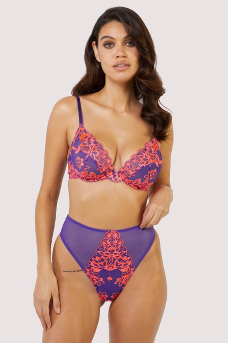 Playful Promises Ada Blossom & Neon High Waist Thong - Image 2