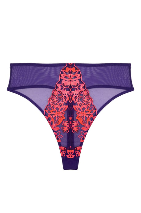 Playful Promises Ada Blossom & Neon High Waist Thong - Image 3