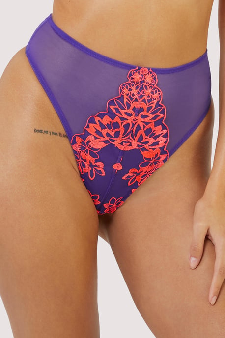 Playful Promises Ada Blossom & Neon High Waist Thong - Image 4