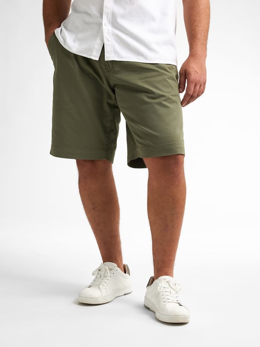 Petrol Industries - Heren Plus Size Chino Short met Riem Waveview - Groen - Image 1