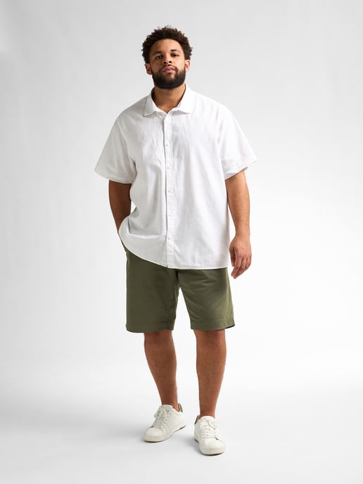 Petrol Industries - Heren Plus Size Chino Short met Riem Waveview - Groen - Image 5