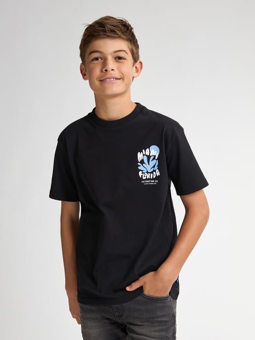 Petrol Industries - Jongens Backprint T-shirt Barracudaway - Zwart - Image 3