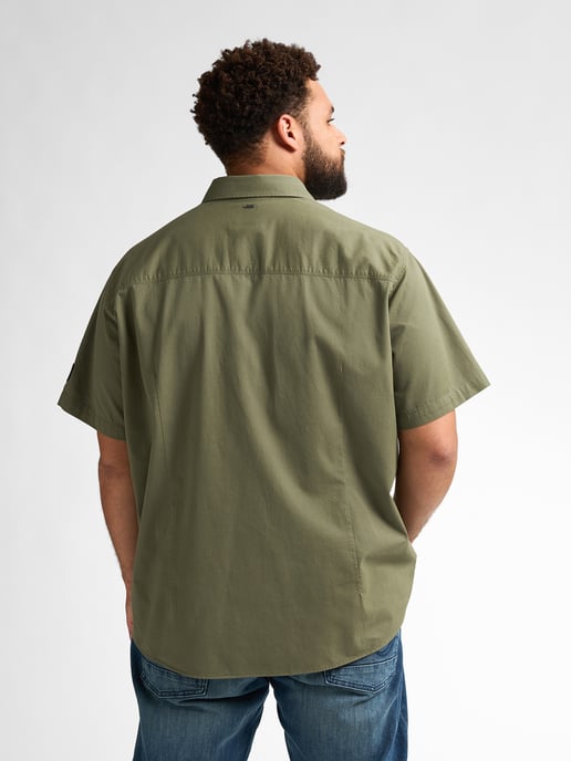 Petrol Industries - Heren Plus Size Artwork Overhemd Cove - Groen - Image 4